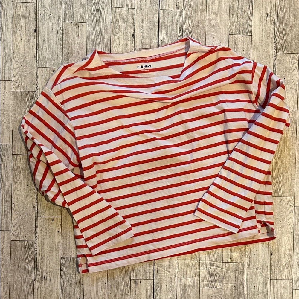 Old Navy long sleeve mariner loose t shirt size M
